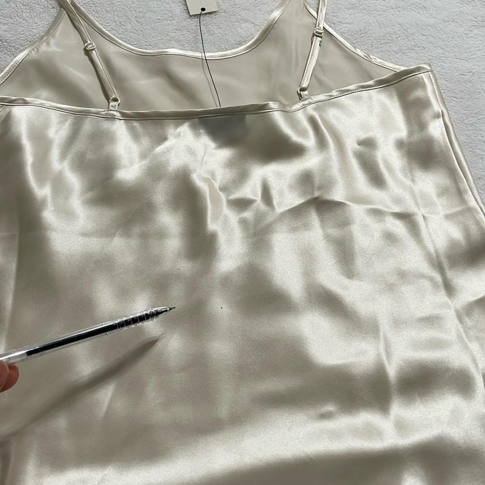 Talbots Silk Cream Fitted Bustier Camisole - Picture 6 of 8
